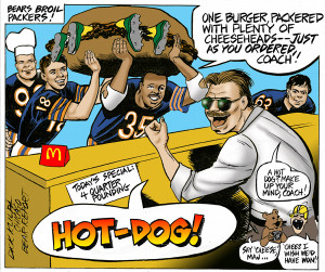 BELOW: 12 Chicago Bears - Green Bay Packers satire cartoons from 1989 ...