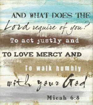 And What Does the Lord Require