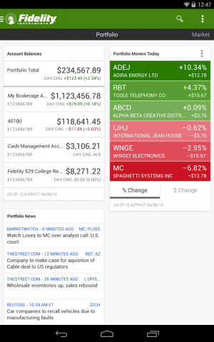 Fidelity Investments - screenshot
