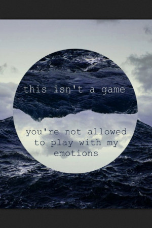 emotions - NOT A GOOD THING TO DO!!!