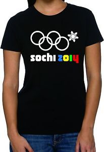SOCHI 2014 OLYMPIC 5TH RING FAIL FUNNY GILDAN 2000L WOMEN'S T-SHIRTS