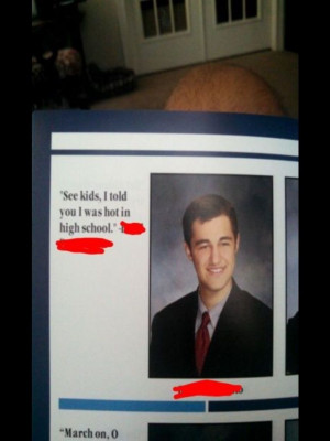 Funny Pictures Awesome yearbook quote