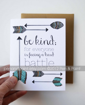 Inspirational quote, Arrows, Native American, Set of Four Folded Note ...