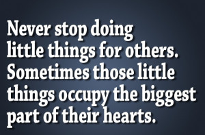 little things for others