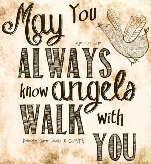 Angels quote and illustration via www.Facebook.com ...