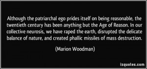 Although the patriarchal ego prides itself on being reasonable, the ...