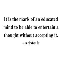 ... without taking offense. Aristotle's not talking about those people