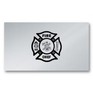 Fire Chief Business Card Templates
