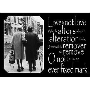 Love is not love which alters when alteration finds, or bends with the ...
