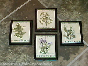 Kitchen Wall Decor on 4pc Set Herbs Kitchen Wall Decor Plaques Signs ...