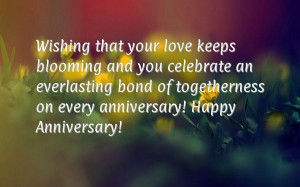 ... bond of togetherness on every anniversary! Happy Anniversary