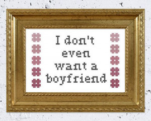 ... don't even want a boyfriend HBO Girls by AManicMonday, €35.00
