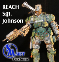 Custom Figure Halo Reach Sgt Johnson