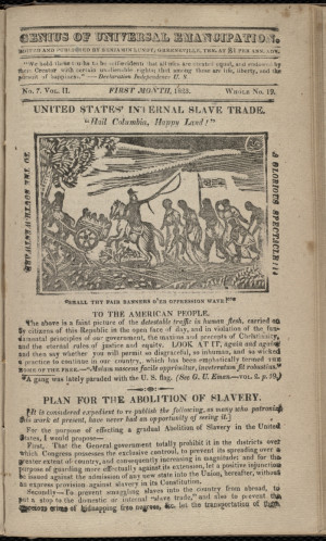 Lundy’s Newspaper Genius of Universal Emancipation (Click image for ...