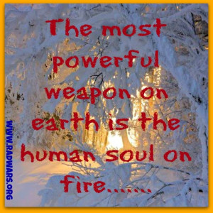 human soul on fire life quote wisdom