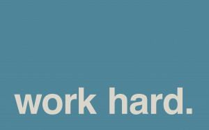 Work Hard - Minimal Desktop Wallpaper