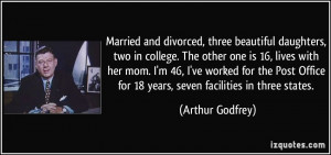 Married and divorced, three beautiful daughters, two in college. The ...