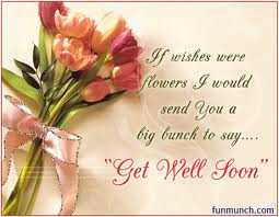 ... Were Flowers I Would Send You A Big Bunch To Say ” Get Well Soon