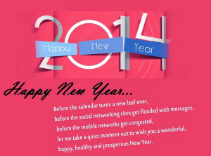 2014 happy new year before the calendar turns a new