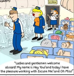 Funny Flight Attendant Cartoons