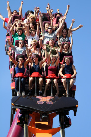 Raging Bull - The tallest, fastest, longest roller coaster at Six ...