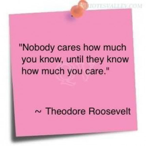 Nobody cares how much you know quote