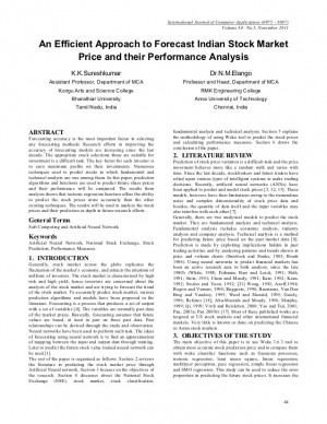 ... Analysis Of Hybrid Forecasting Model In Stock Market Forecasting