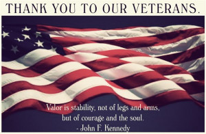 ... Soul ~ Famous Happy Veterans Day Quotes Thank You By John F. Kennedy