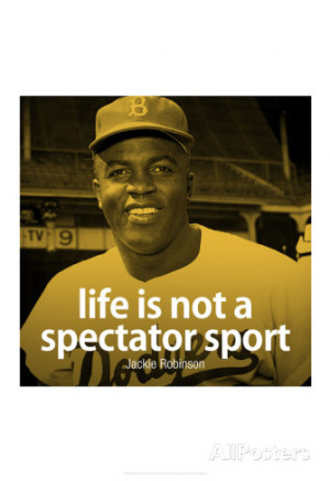 Jackie Robinson Life Quote iNspire Poster Poster