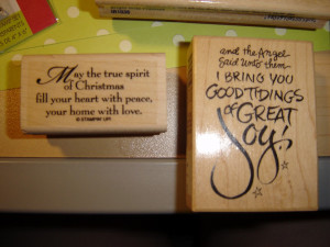 1st stamp may the true spirit of christmas fill your heart with peace ...