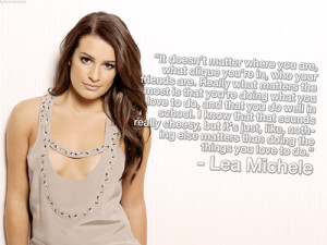 Tags: Lea Michele Quote