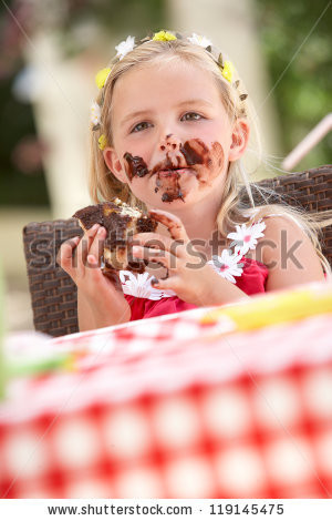 ... Pictures group of children eating burgers at home stock photo image