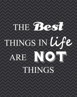 The Best Things in Life are not Things Quote --- Cheng and 3 kids