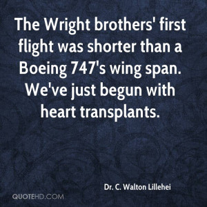 The Wright brothers' first flight was shorter than a Boeing 747's wing ...