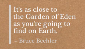 ... to the Garden of Eden as You’re Going to find on Earth ~ Earth Quote
