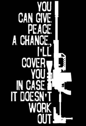 Give Peace a Chance: Back up plan.