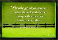 grass isn't always greener
