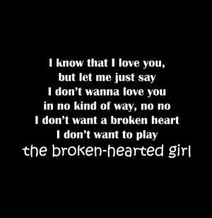 Broken hearted girl