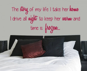 1D One Direction Story Of My Life Lyrics Quote Wall Sticker