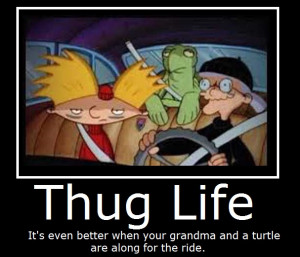 Hey Arnold- Thug Life by MasterOf4Elements