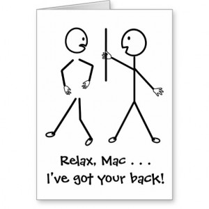 Relax, I've Got Your Back - Get Well Soon Greeting Cards