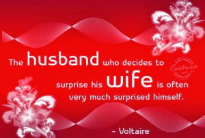 All that a husband or wife really wants is to be pitied a little ...