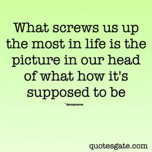false expectation is the root of frustration