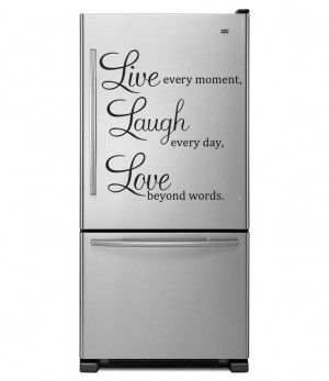 ... Quote Words Wall Fridge Refrigerator Sticker Decal DW012 Lana Decals