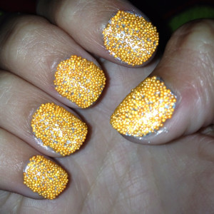 DIY caviar manicure; PAIGE!!!!^-^