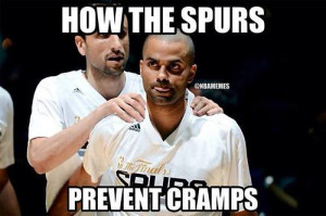 San Antonio Spurs’ Cramp Prevention! #ManuGinobili