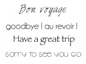 Bon Voyage Quotes Clear stamp - bon voyage