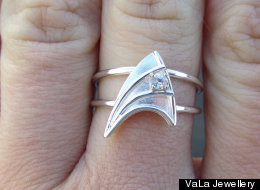 Star Trek' Ring: Etsy Shop, VaLa Jewellery, Sells Trekkie Engagement ...