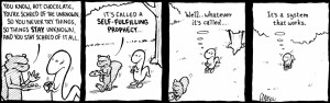 Comic strip: FLYNN: You know, Hot Chocolate, you’re scared of the ...