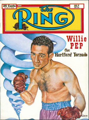 Willie Pep Ring Magazine Cover July 1949.